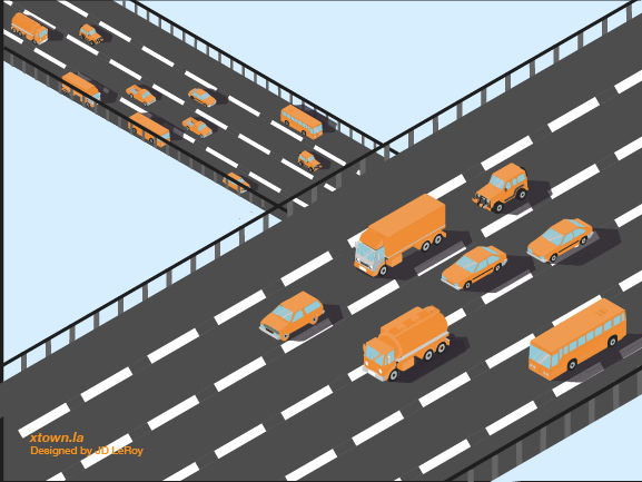Crosstown traffic graphic
